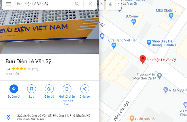 Bưu điện quận Phú nhuận - Lê Văn Sỹ