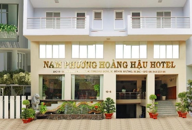 Khách sạn Nam Phương Hoàng Hậu là Top 10 Khách sạn giá "rẻ mà tốt" nhất Huyện Bình Chánh