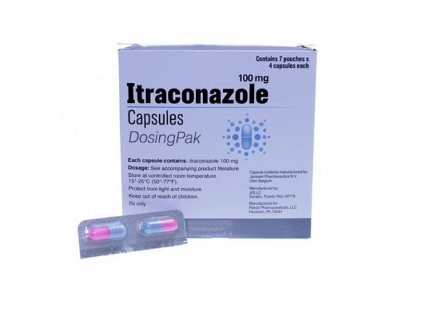 Itraconazole là Top 13 Loại thuốc trị hắc lào tốt và hiệu quả nhất