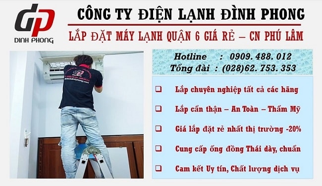 dịch vụ vệ sinh máy lạnh uy tín ở quận 6-Đình Phong