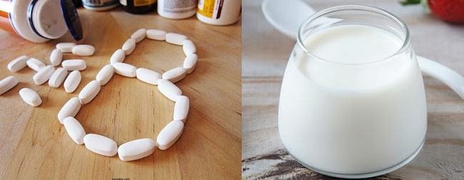 Tắm trắng với Vitamin B1 và Sữa tươi không đường