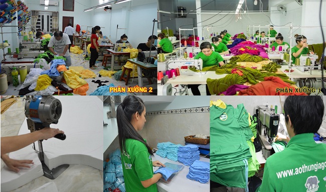Top 10 xưởng bán áo thun trơn sỉ rẻ nhất TP HCM: An Việt Phát
