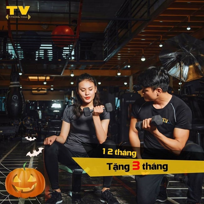 Tập gym tại TV Fitness and Yoga